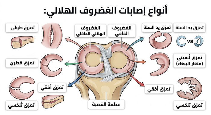 هل يلتئم تمزق الغضروف الهلالي؟