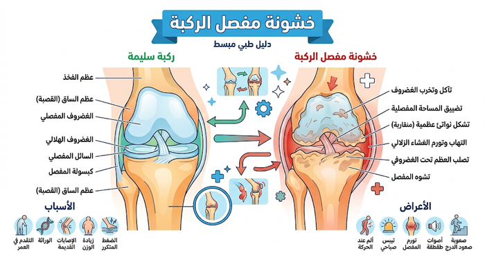 خشونة مفصل الركبة