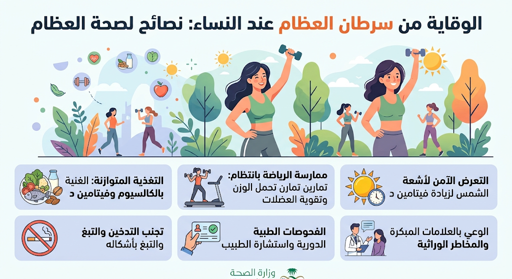أعراض سرطان العظام عند النساء